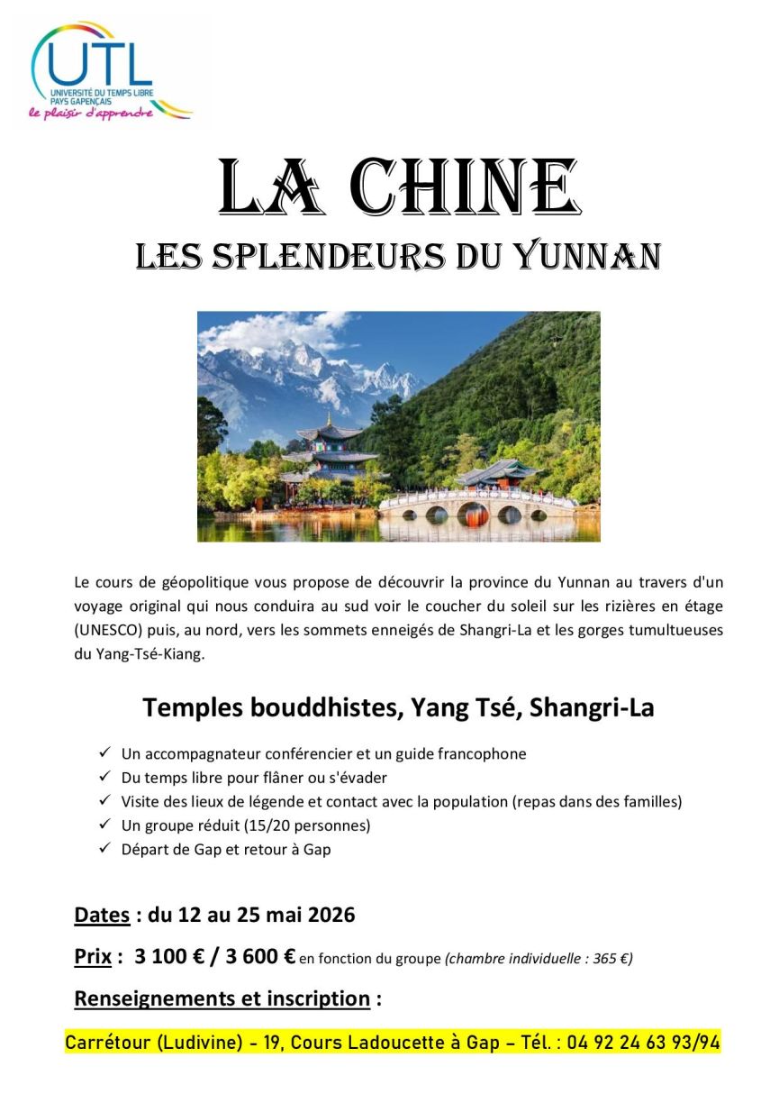 Voyage en Chine